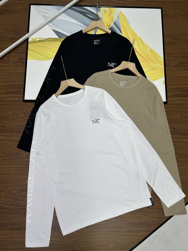 Arc'Teryx tricolor base shirt. New Arc'Teryx men's early autumn cotton long-sle