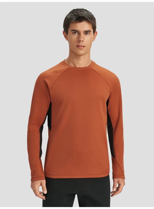 Details: Descente men's long-sleeved training and fitness t-shirt, a new style f