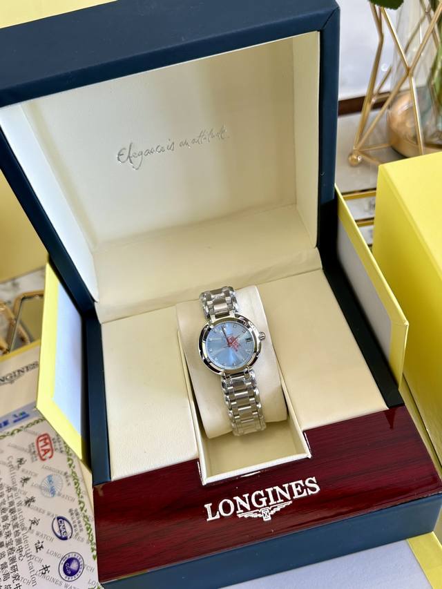 with the same packaging as the picture Longines Heart Moon women's watch is str
