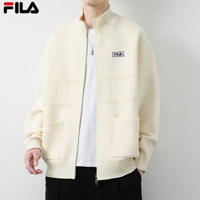New arrival: Fila men's and women's cardigan zip-up sweatshirts, fall styles. T