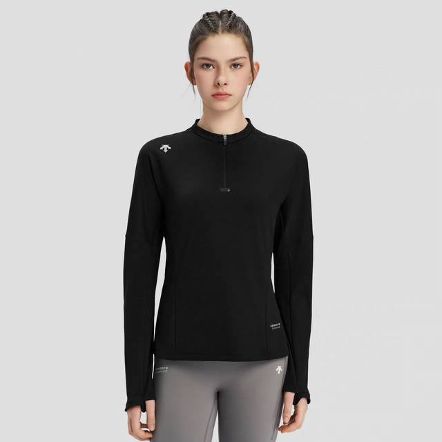 Arrow Running Women's F360 Half-Zip Long-Sleeve Tee Size: White Black M-2Xl The