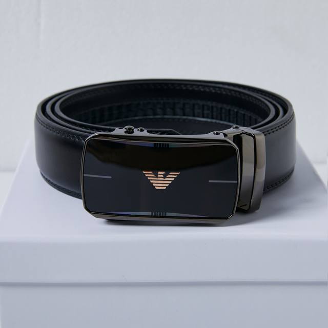 The latest Armani belt with a mirrored buckle is really super nice. You must get