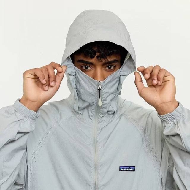 patagonia Patagonia Glacier Gray High-quality Perforated Sun Protection Jacket w