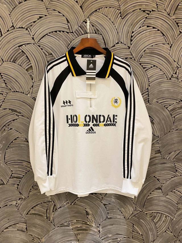 Adidas Retro Half Zip Three-Stripe Print Drop Shoulder Sweatshirt Jacket Couple