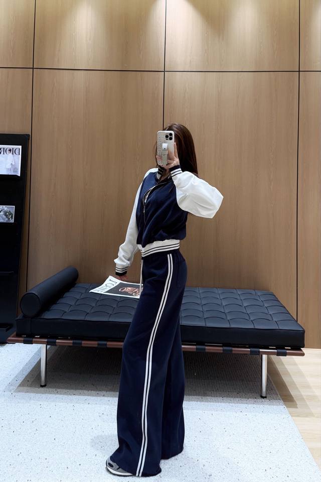 Ch Chrome Hearts* contrast color stand collar zipper sweatshirt with elastic wai