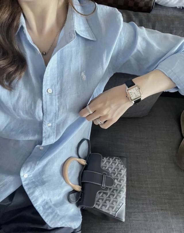 Haute couture edition Polo Ralph Lauren classic five-color cotton and linen shir