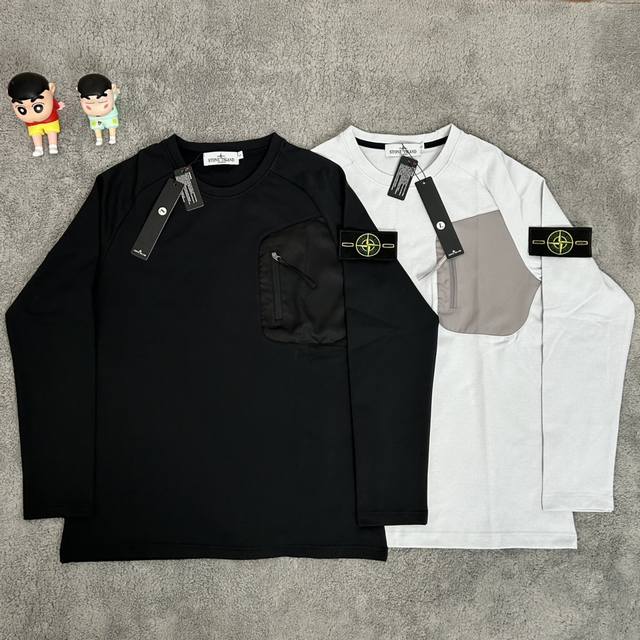New arrivalStone Island 25Ss new autumn base long sleeve is classic and versatil