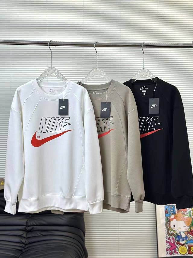 Nike classic hook loose casual versatile couple round neck sweatshirt Same style