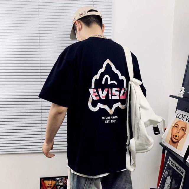 Model details# Evisu Fushen's new summer product, Bodhidharma Buddha head printe