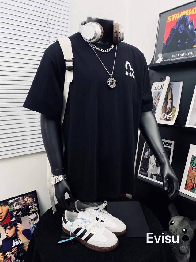 Evisu Fushen's new summer product, Bodhidharma Buddha head printed casual short-