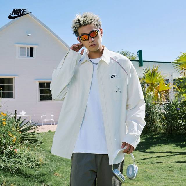 Nike's new 25Ss heavy-duty washed workwear jacket and shirt in five colors! 's