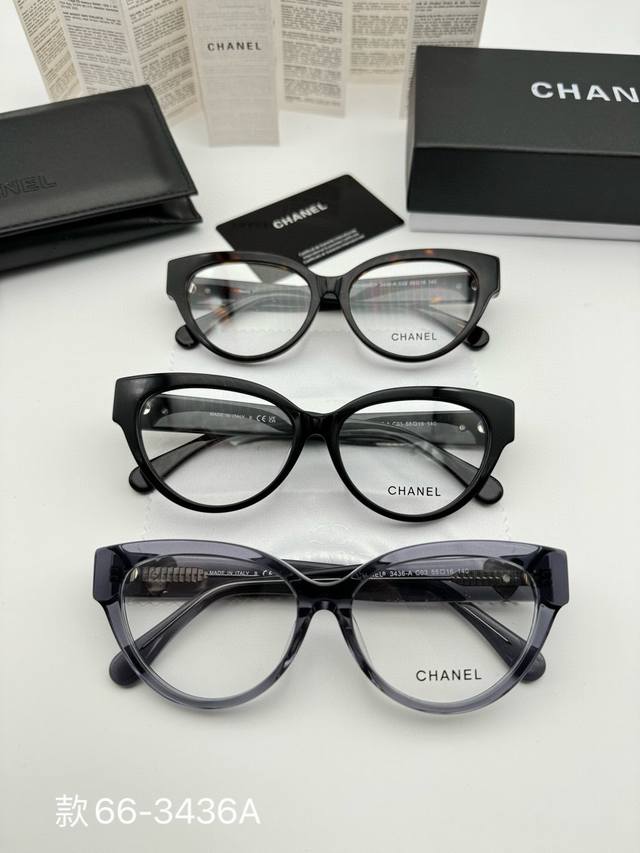 Chanel glasses frames, no-makeup frames with a complete set of packaging Item nu