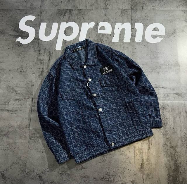 Arc'teryx woven 2025 spring new retro denim shirt jacket The fabric is made of