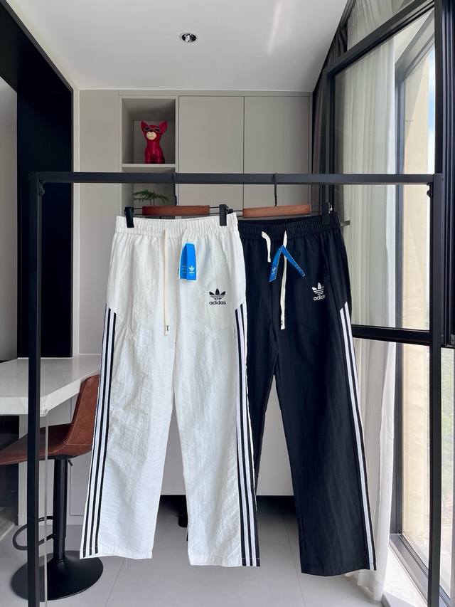 Trefoil Webbing Sweatpants Adidas Trefoil Webbing Straight-Leg Sweatpants, high