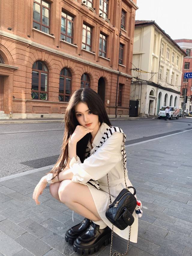 New arrival Raff Paul shirt shawl dress White top instantly turns into campus w