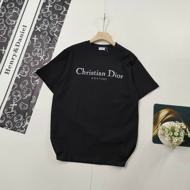 Size Xs-L Featured Dior 2025 Ss new Cistian Couture gradient letter print short-