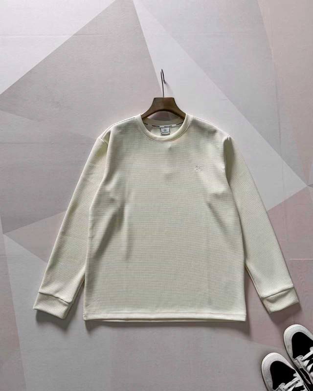 Kolon Sport Kolon unisex spring, autumn and winter embroidered loose round neck