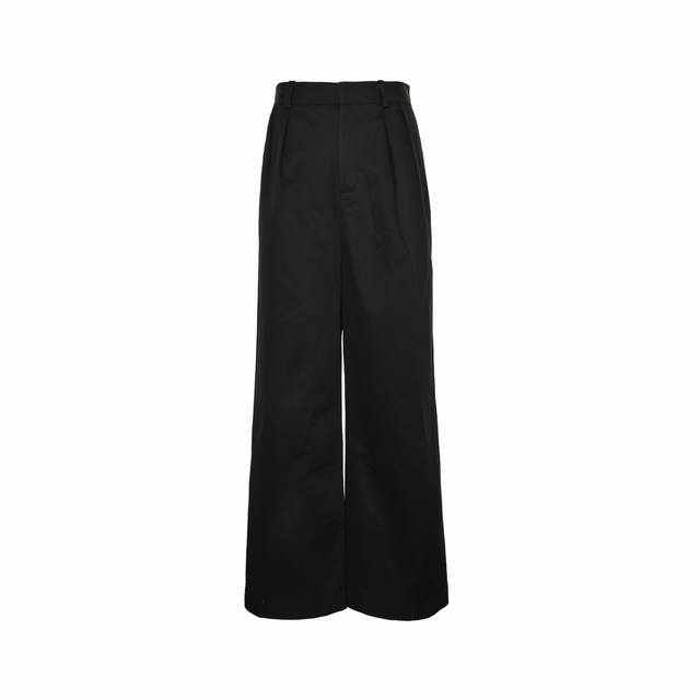 Loewe solid color cotton pleated casual trousers authentic 7800 purchase, custom