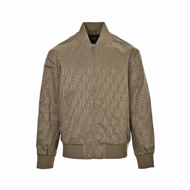 Fendi Fendi all-over jacquard jacket. . This jacket is made from a double-layer