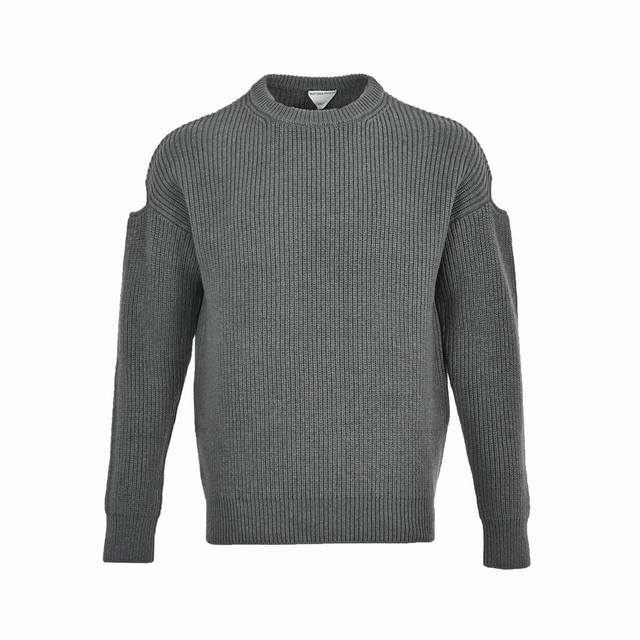 Bottega Veneta Bv 23Fw crew neck sweater with shoulder cutouts. Originally purch