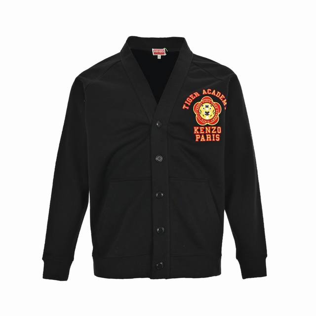 Kenzo Takada Kenzo 23Fw Tiger and Flower Flocked Sweatshirt Cardigan . Original