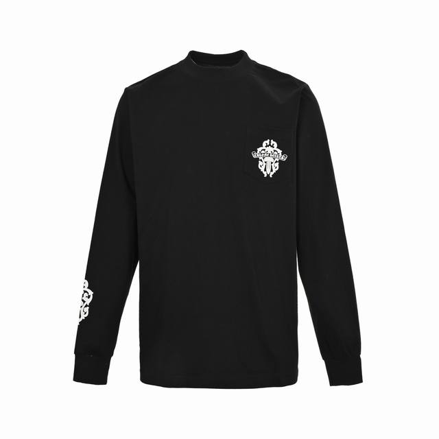 Chrome Hearts Sword and Dagger Logo Round Neck Print Long Sleeve The best autumn