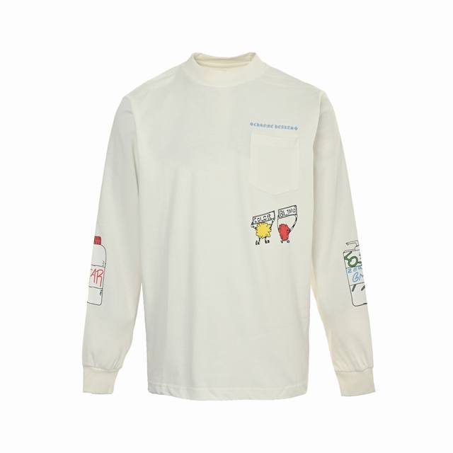 Chrome Hearts graffiti letters candy contrasting print long sleeves The autumn a
