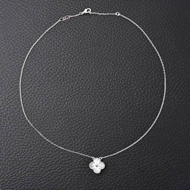 Van Cleef & Arpels Vca Four-leaf Clover Five-flower Necklace #Sterling Silver Ve