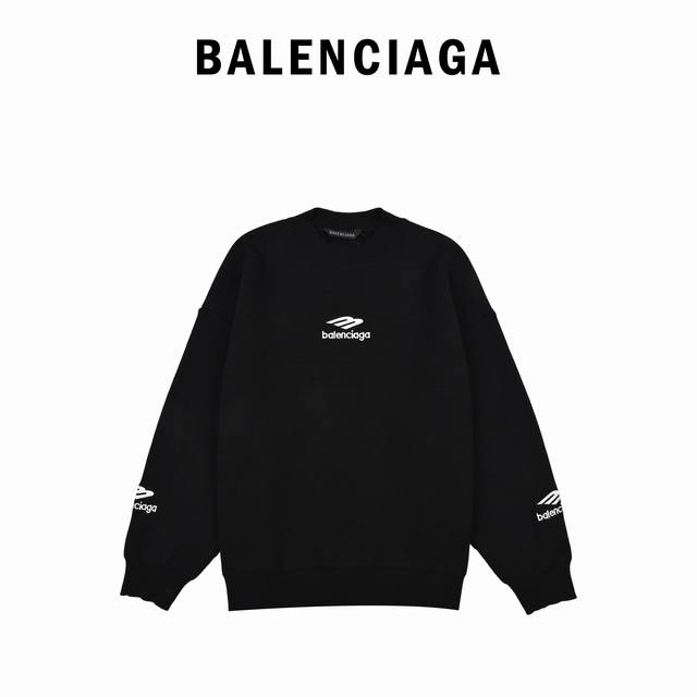 Balenciaga 24Fw 3B Embroidered Crew Neck Sweater Original 14, purchased, Ski Lim