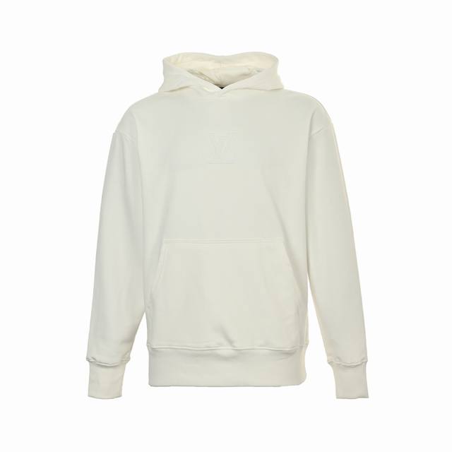 Louis Vuitton 25Fw embossed logo hooded sweatshirtA must-have for everyday commu
