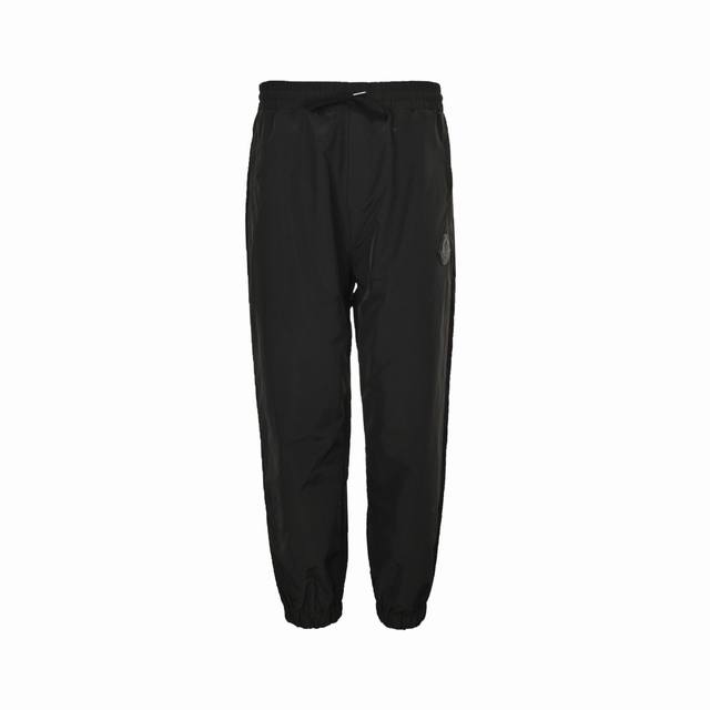 Moncler 22Fw Silicone Logo Nylon Woven Cuffed Trousers New Fall/Winter Waterproo