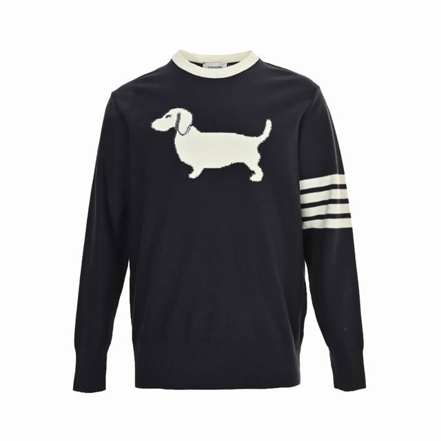 Thom Browne Puppy Jacquard Crew Neck SweaterBrand StoryThom Browne was born in P