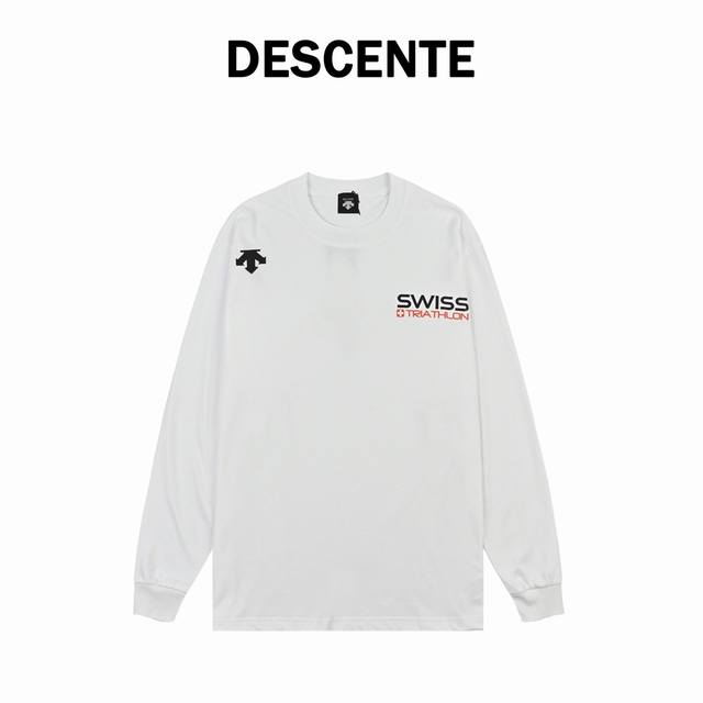 Descente Autumn/Winter Collection new 3D laminated and printed long-sleeved T-sh
