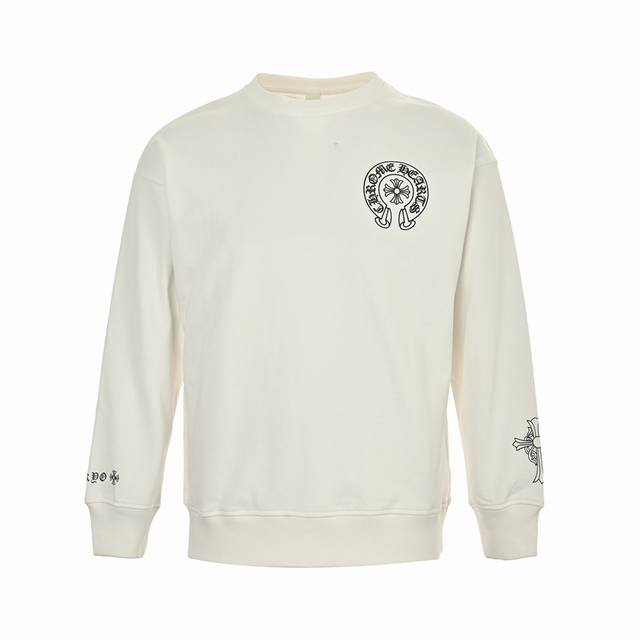 Chrome Hearts 24Fw Classic Logo Print Crewneck SweatshirtMade from custom-woven