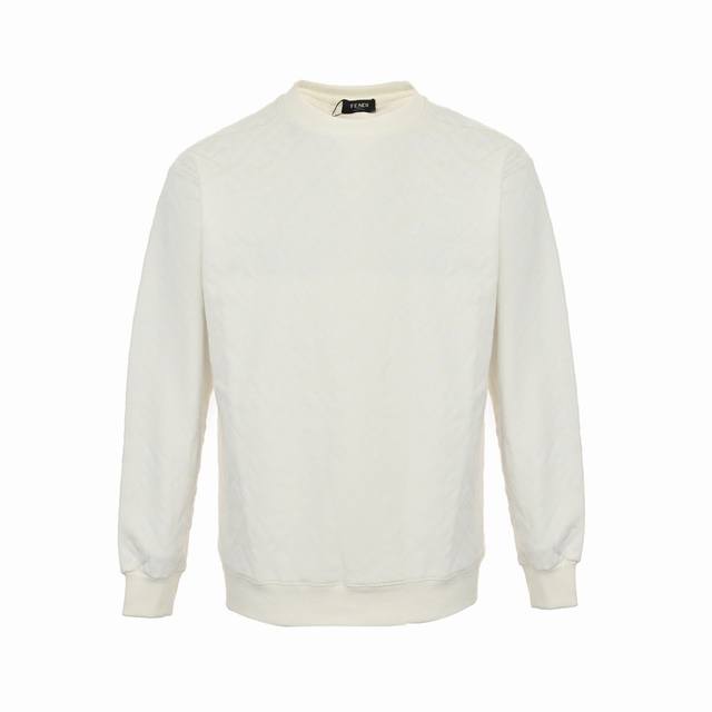 Fendi 24Fw Ff Flocked Crew Neck Sweatshirt . Strictly not machine washable, han