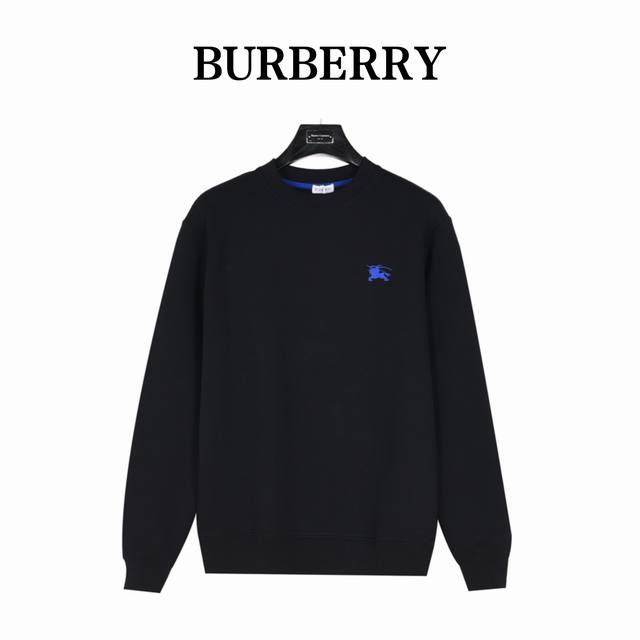 Burberry's embroidered warhorse crewneck sweatshirt. This unisex style features