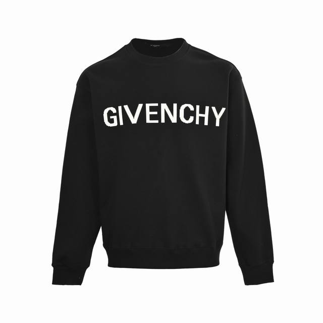 Givenchy 25Fw mosaic lettering embossed print crewneck sweatshirt 480G premium c