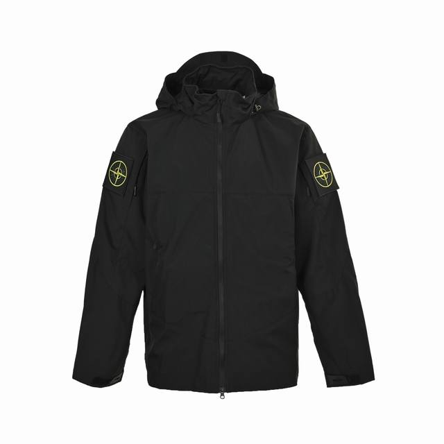 Stone Island Double Sleeve Badge Functional Jacket- Highly waterproof polyester