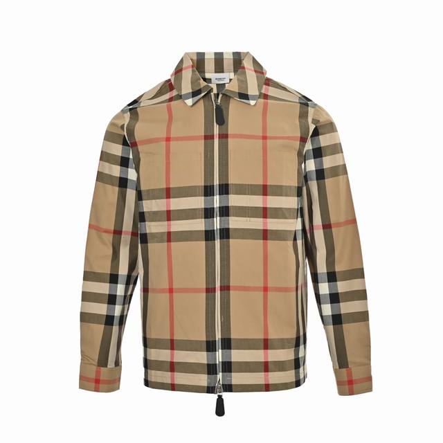 Burberry 23Fw large plaid lapel jacket original 9200 purchase, the fabric is mad