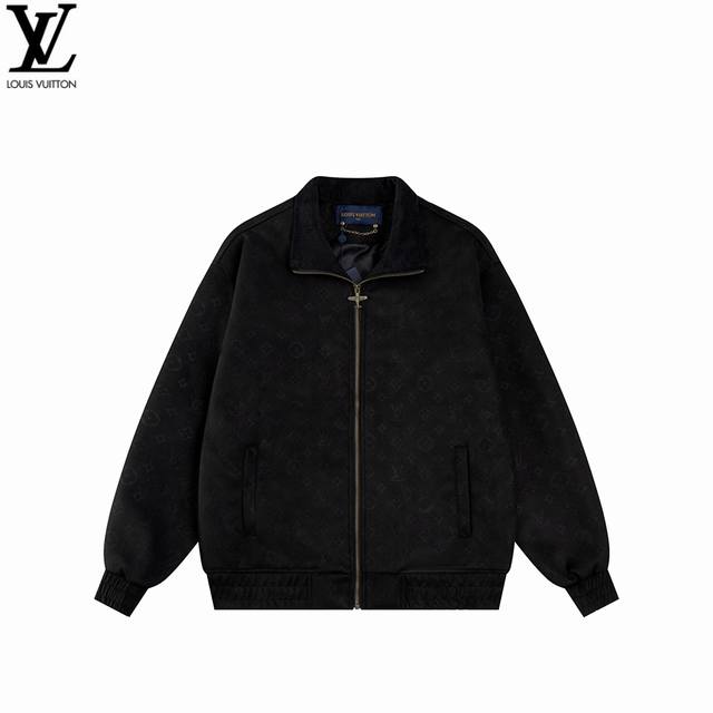 Louis Vuitton 25Ss embroidered suede cowhide bomber jacket - Excellent fabrics a