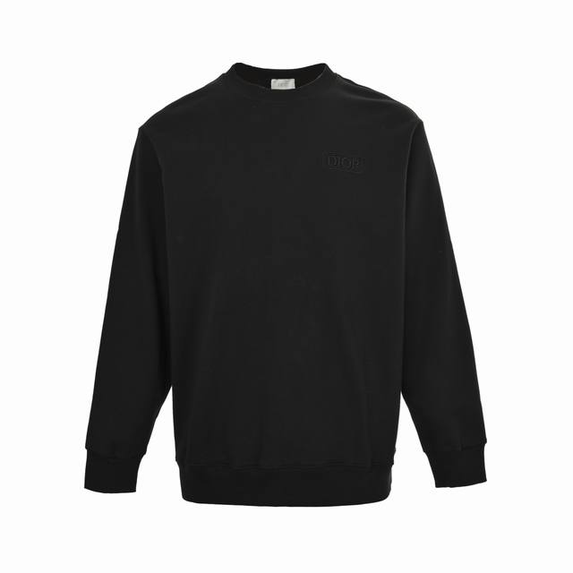 Dior 25Fw embroidered square letter round neck sweatshirtThe fabric is made of 4