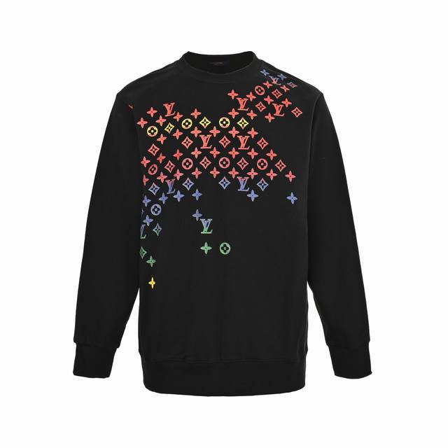 Louis Vuitton 25Fw round neck sweatshirt with monogram gradient print . Made of