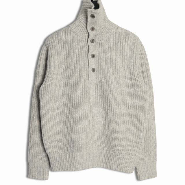 Dries Van Noten Dvn 24Fw lapel wool sweater 100% Consinee wool, the workmanship
