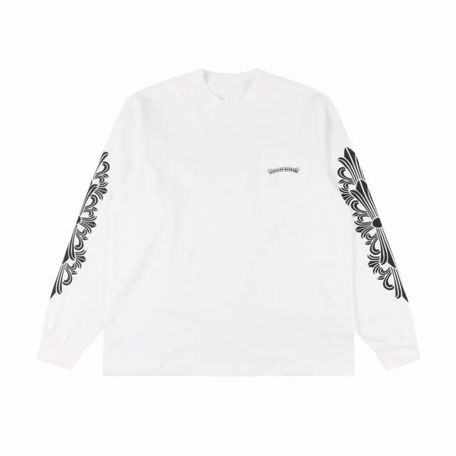Chrome Hearts limited edition graffiti letters Sanskrit print long sleeve autumn