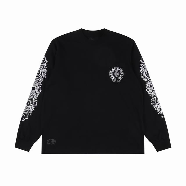 Chrome Hearts horseshoe Sanskrit print long sleeves The best choice for fall and