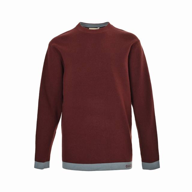 Gucci 25Fw Trimmed Intarsia Crew Neck SweaterGucci's 2025 Spring/Summer collecti