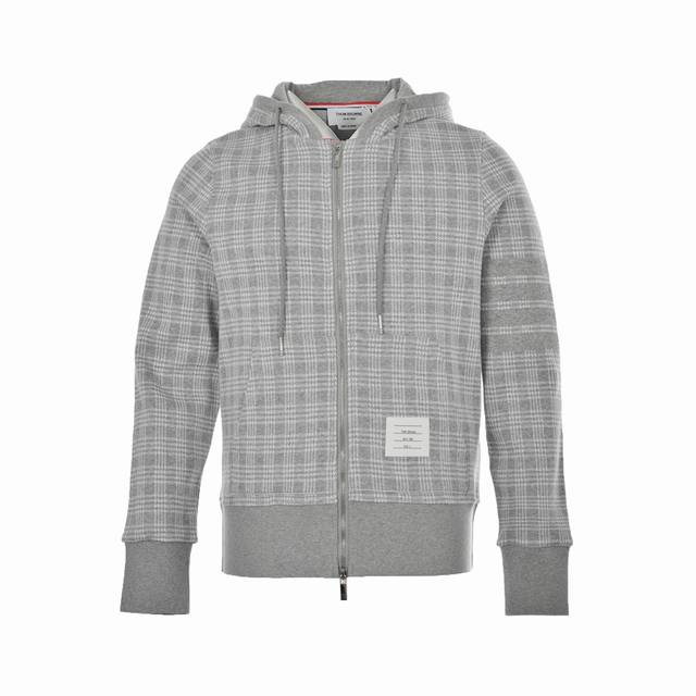 Thombrowne 22FW houndstooth jacquard striped jacket. Woven on a Stoll imported m