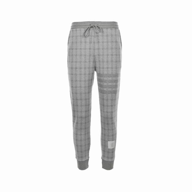 Thombrowne 22FW houndstooth jacquard striped trousers. Woven on a Stoll imported
