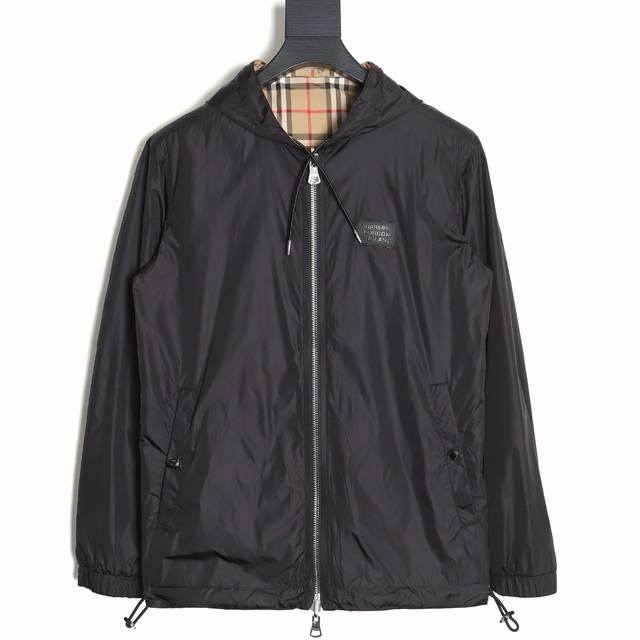 Burberry 21Fw Plaid Double-sided Hooded Jacket Made of Vintage plaid fabric made