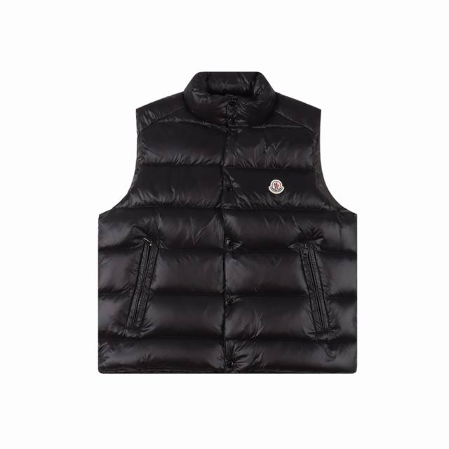 Moncler classic stand-collar down vest. A classic, versatile, and fashionable st